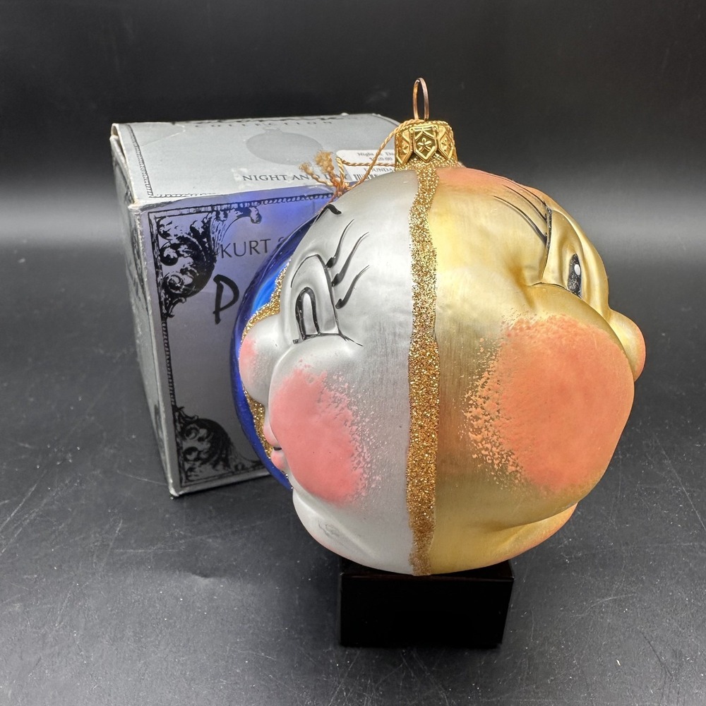 1990 Polonaise Kurt Adler Night and Day 4" Ornament Sun and Moon‎